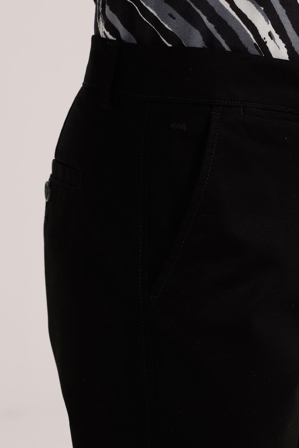 TAPERED FIT COTTON STRETCH TROUSER