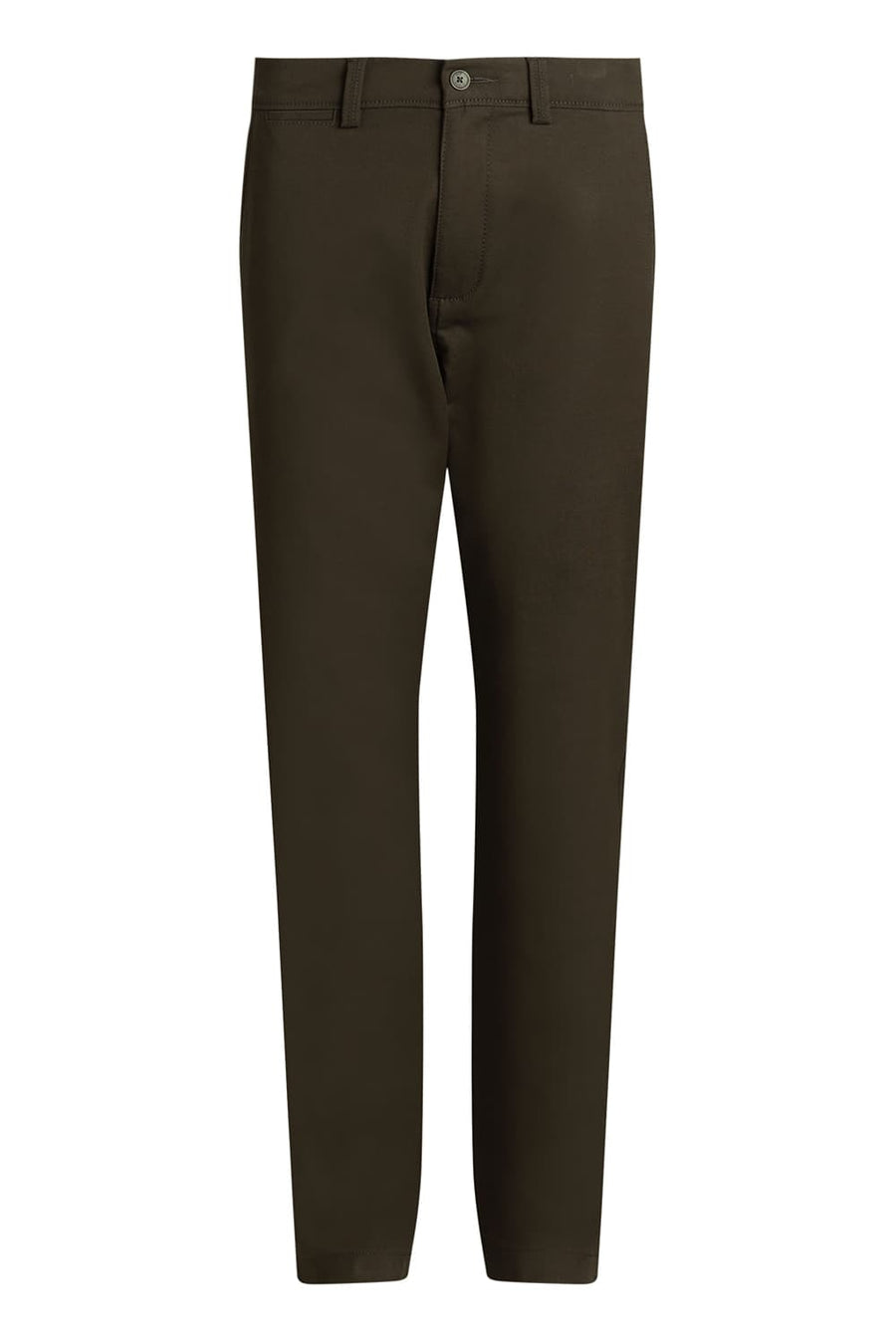 BASICS TAPERED FIT CHIMERA OLIVE COTTON STRETCH TROUSER