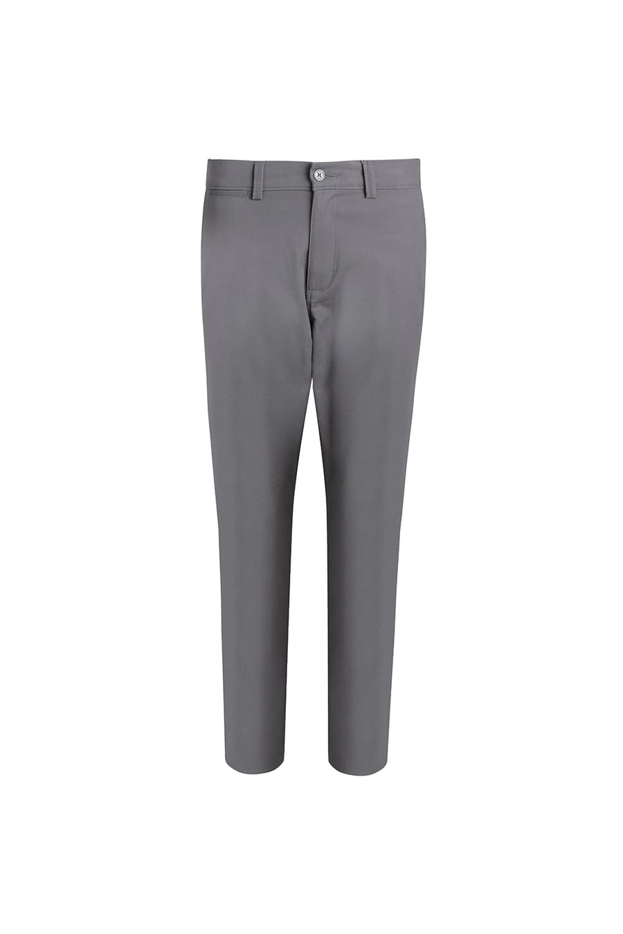 BASICS TAPERED FIT THUNDER STORM GREY COTTON STRETCH TROUSER