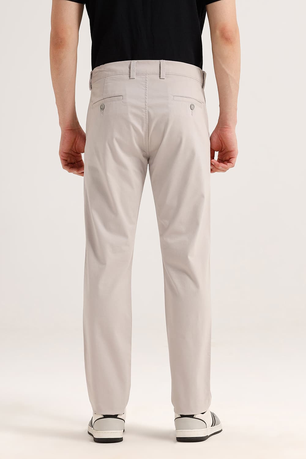 TAPERED FIT COTTON STRETCH TROUSER