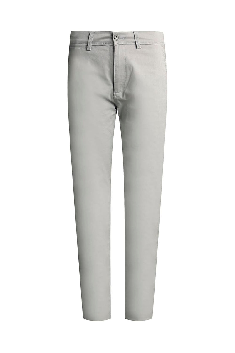 TAPERED FIT COTTON STRETCH TROUSER