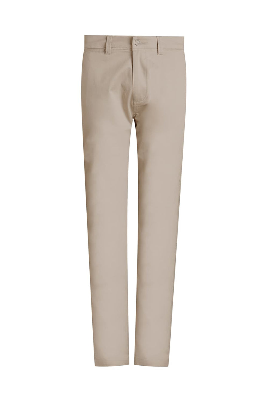 BASICS TAPERED FIT AGATE GRAY GREEN COTTON STRETCH TROUSER