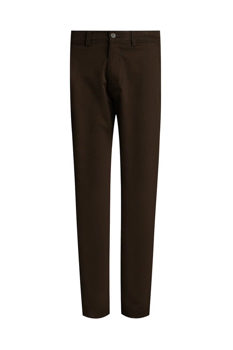 TAPERED FIT COTTON STRETCH TROUSER
