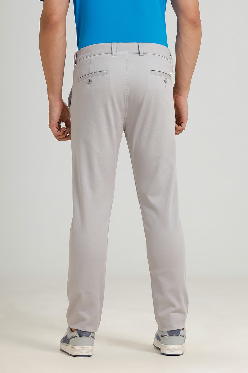 TAPERED FIT COTTON STRETCH TROUSER