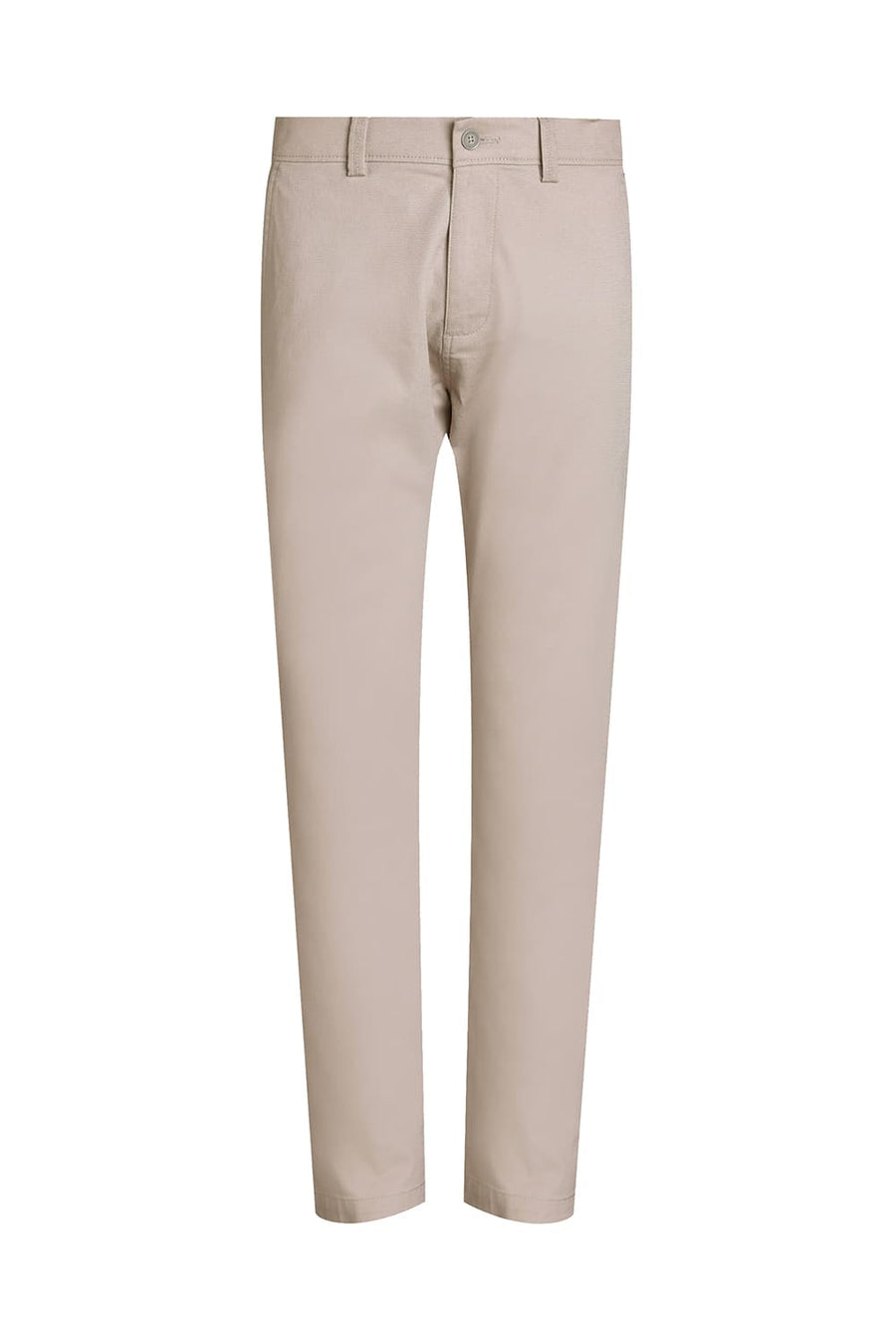 BASICS TAPERED FIT WET GREY COTTON STRETCH TROUSER