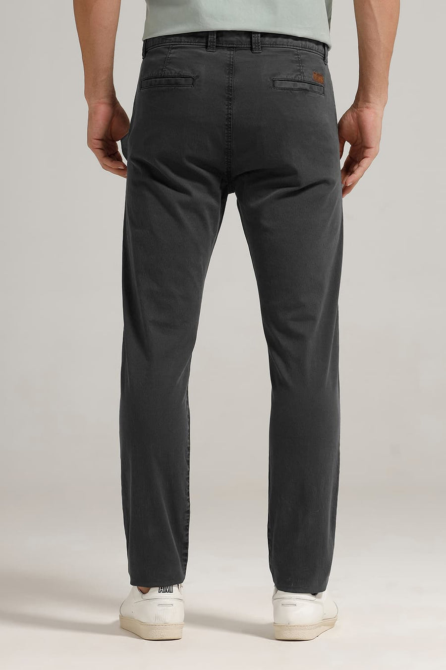 BASICS DRIFT FIT TURKISH COFFEE BROWN COTTON STRETCH TWILL TROUSER