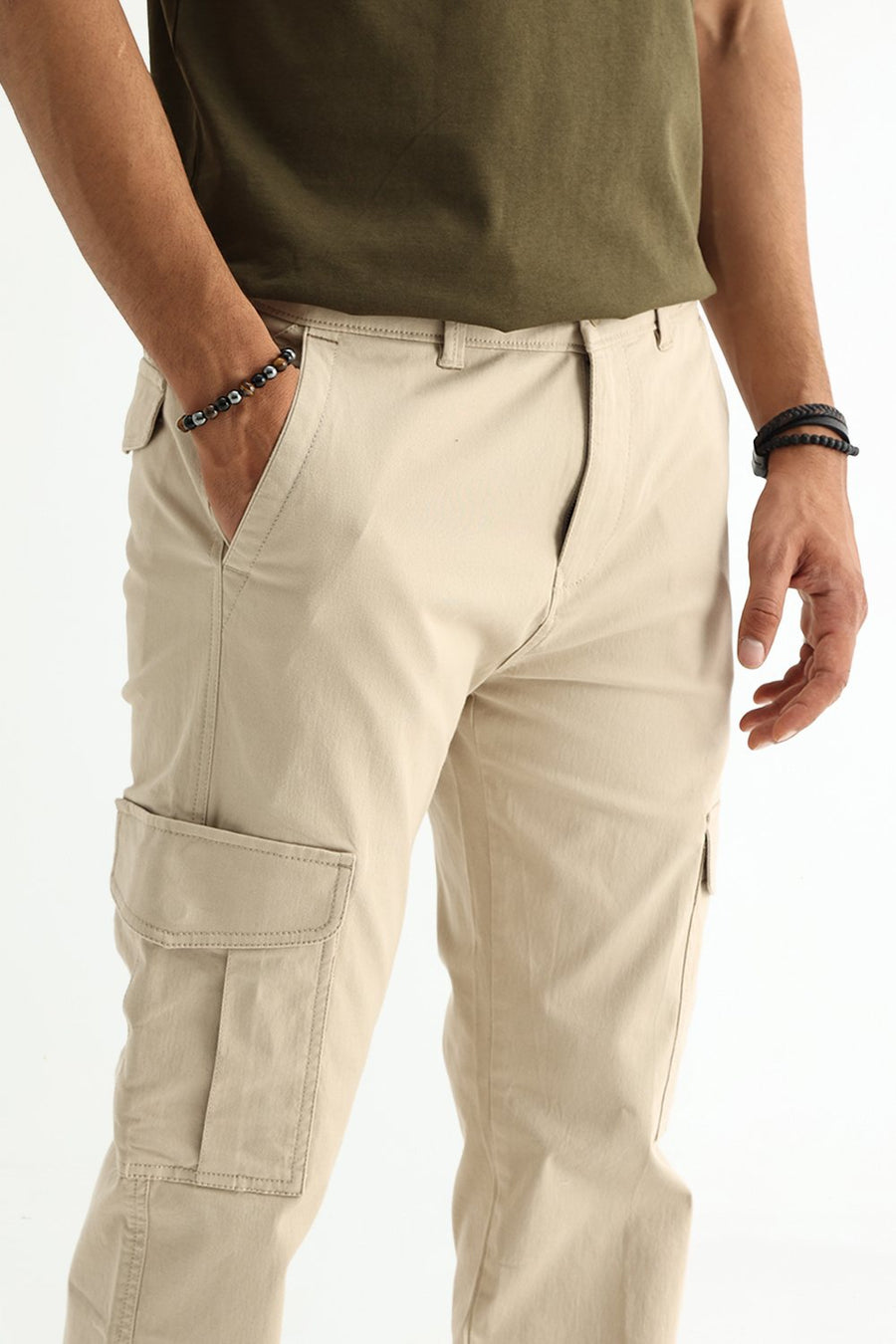 BASICS DRIFT FIT  COTTON STRETCH TWILL TROUSER