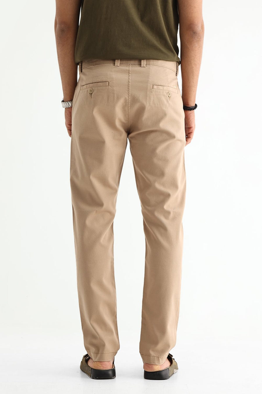 BASICS SKINNY FIT  COTTON STRETCH STRUCTURE TROUSER