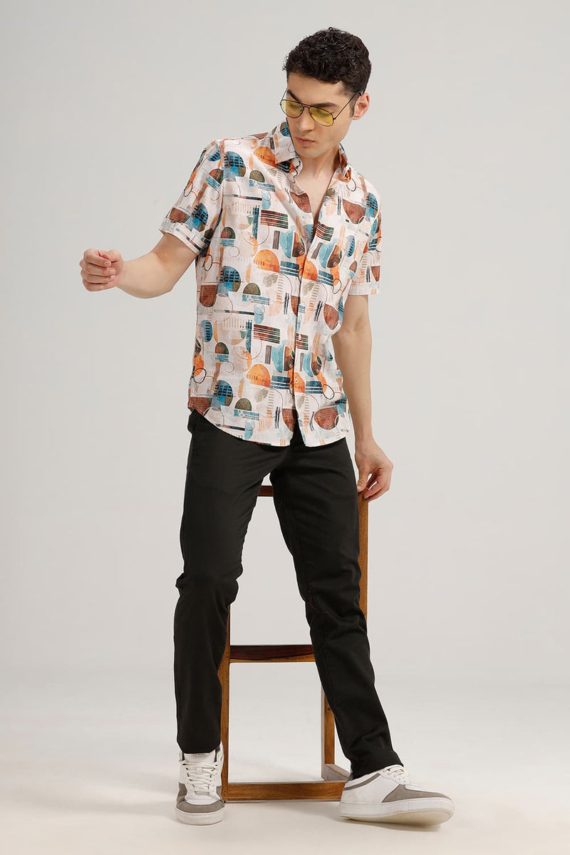 TAPERED FIT COTTON STRETCH TROUSER