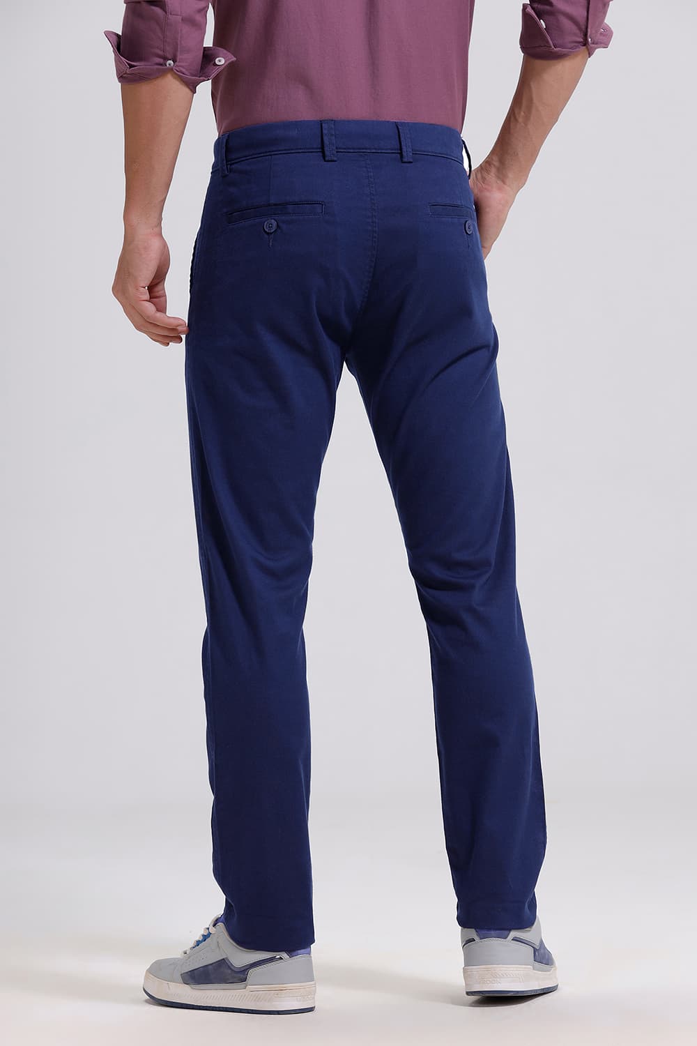 TAPERED FIT COTTON STRETCH TROUSER