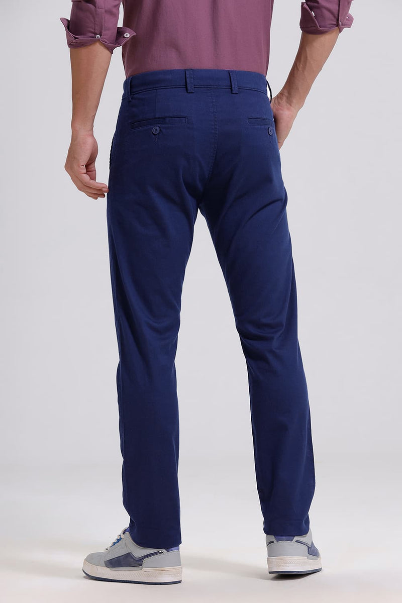 TAPERED FIT COTTON STRETCH TROUSER