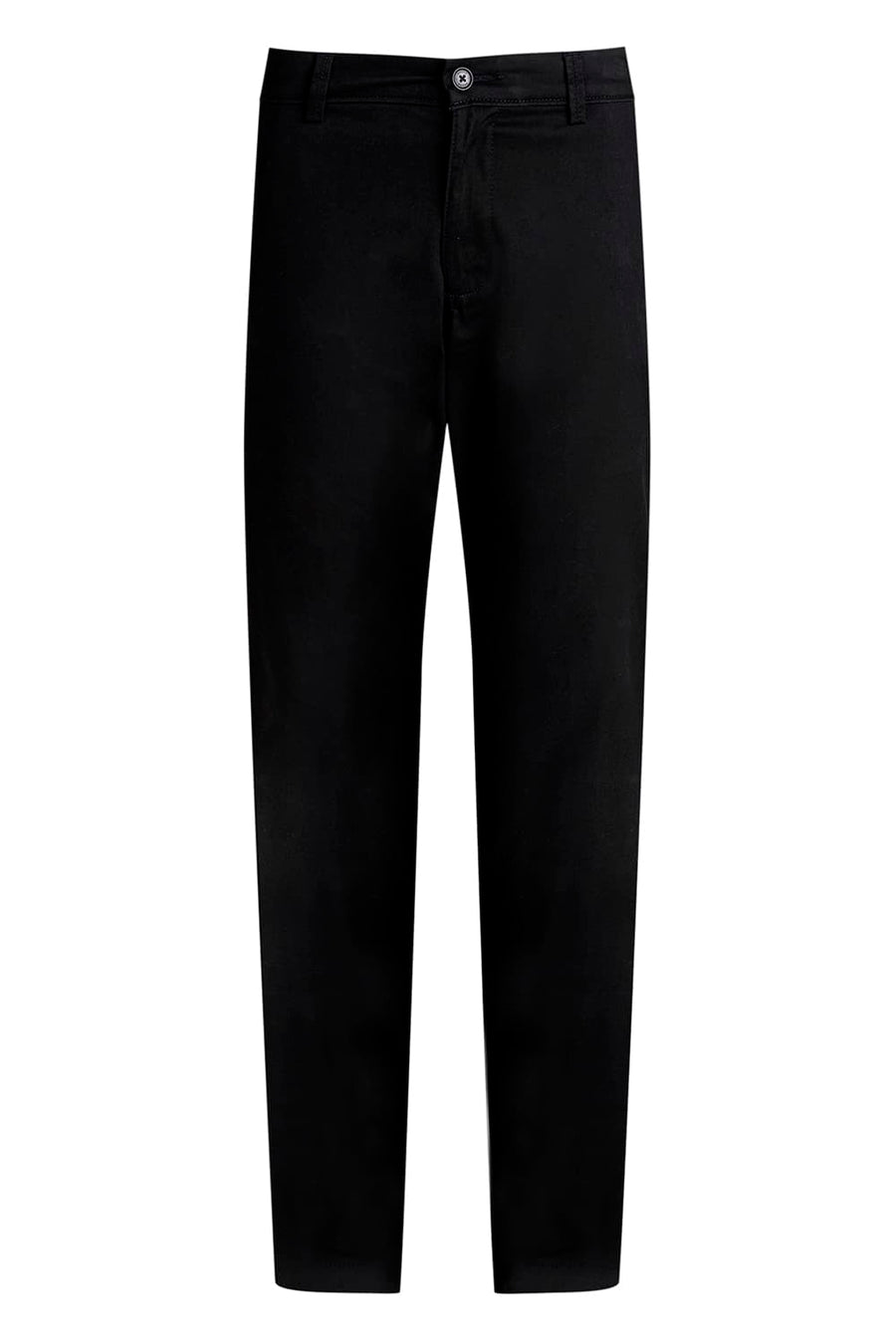 BASICS TAPERED FIT AFTER DARK BROWN COTTON STRETCH TROUSER