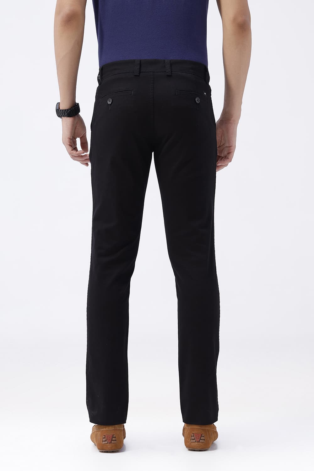 TAPERED FIT COTTON STRETCH TROUSER