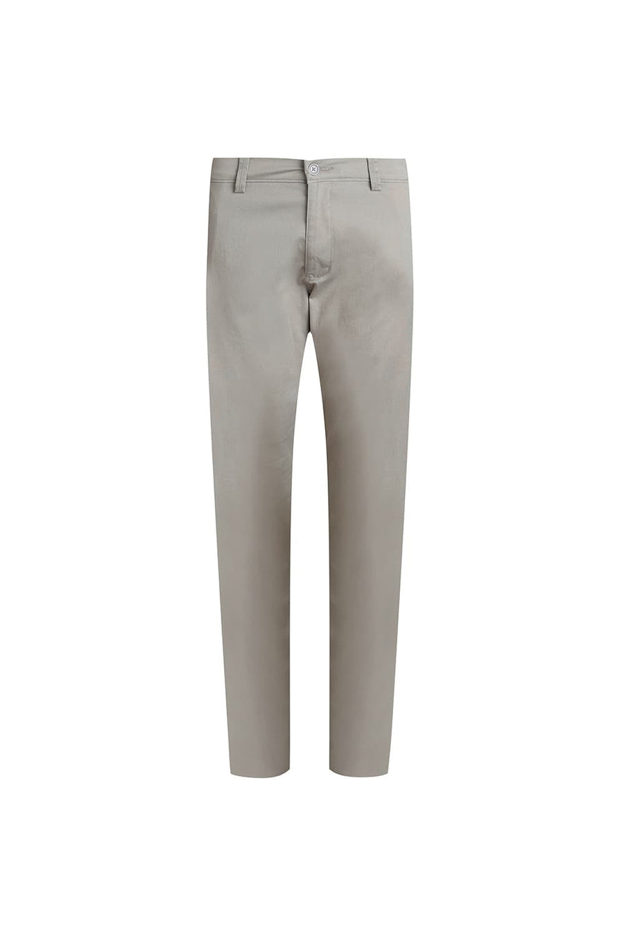 BASICS TAPERED FIT DEBONAIR GREY COTTON STRETCH TROUSER