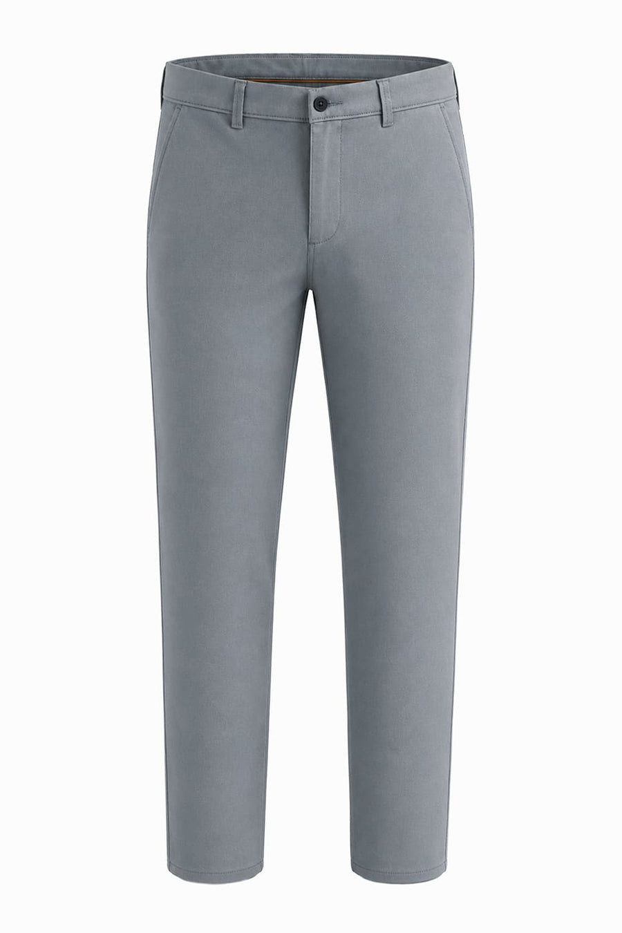 BASICS TAPERED FIT MONUMENT BLUE COTTON STRETCH STRUCTURE TROUSER