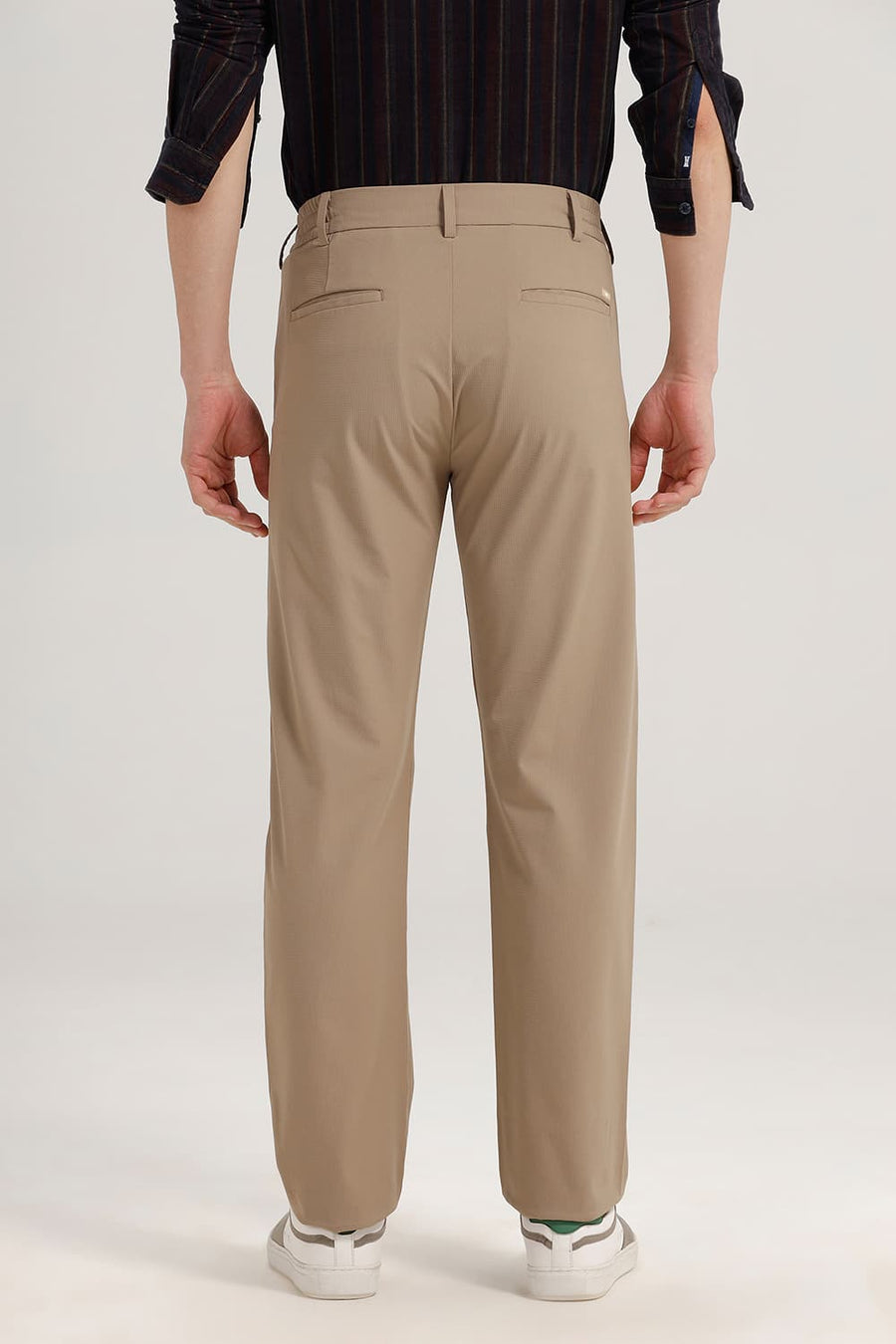 BASICS DRIFT FIT OAK KHAKI POLYESTER TROUSER