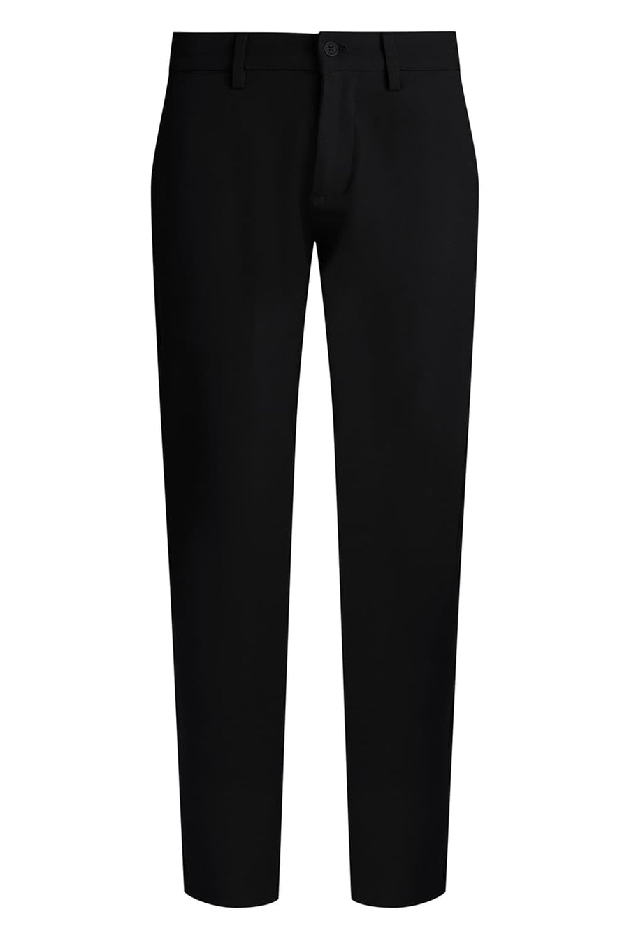 BASICS DRIFT FIT JET BLACK POLYESTER CLASSIC 4 WAY STRETCH TROUSER