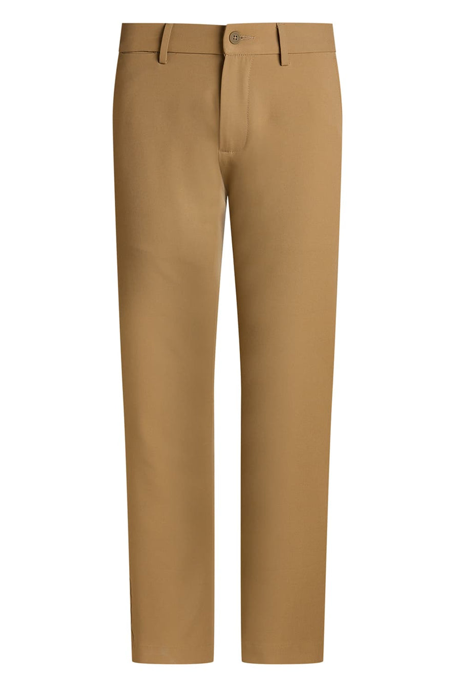 BASICS DRIFT FIT TANIN KHAKI POLYESTER CLASSIC 4 WAY STRETCH TROUSER