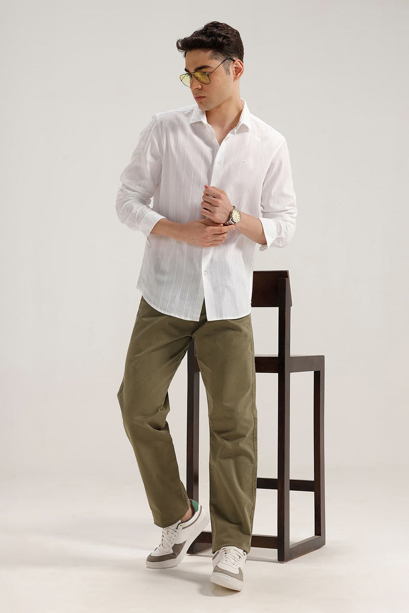 DRIFT FIT COTTON STRETCH TWILL TROUSER