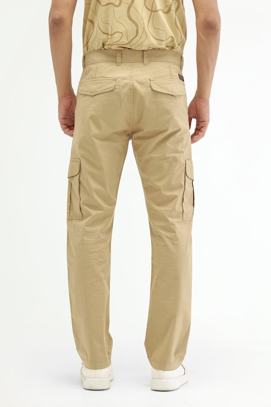 BASICS DRIFT FIT LARK KHAKI COTTON STRETCH RIBSTOP DOBBY TROUSER