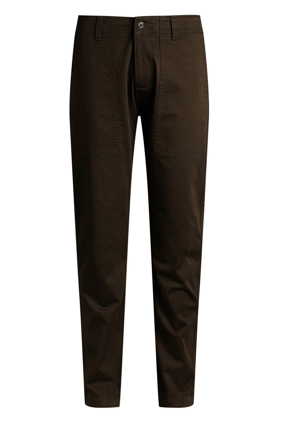 BASICS DRIFT FIT BLACK OLIVE COTTON STRETCH TROUSER