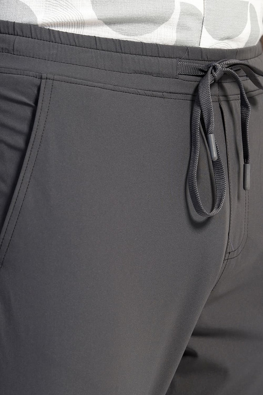 BASICS DRIFT FIT JET SET GREY POLYESTER TROUSER