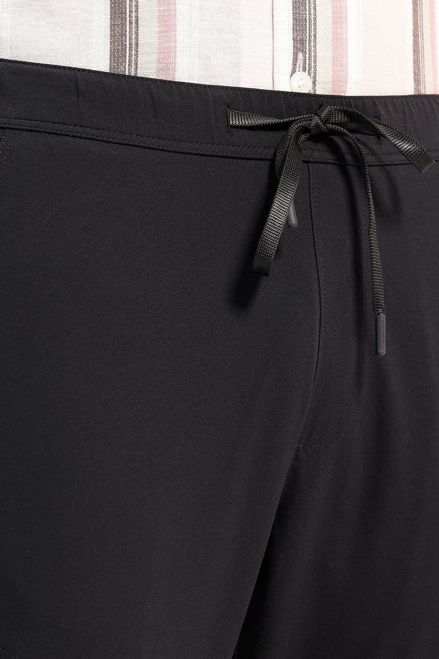 BASICS DRIFT FIT ANTHRACITE BLACK POLYESTER TROUSER