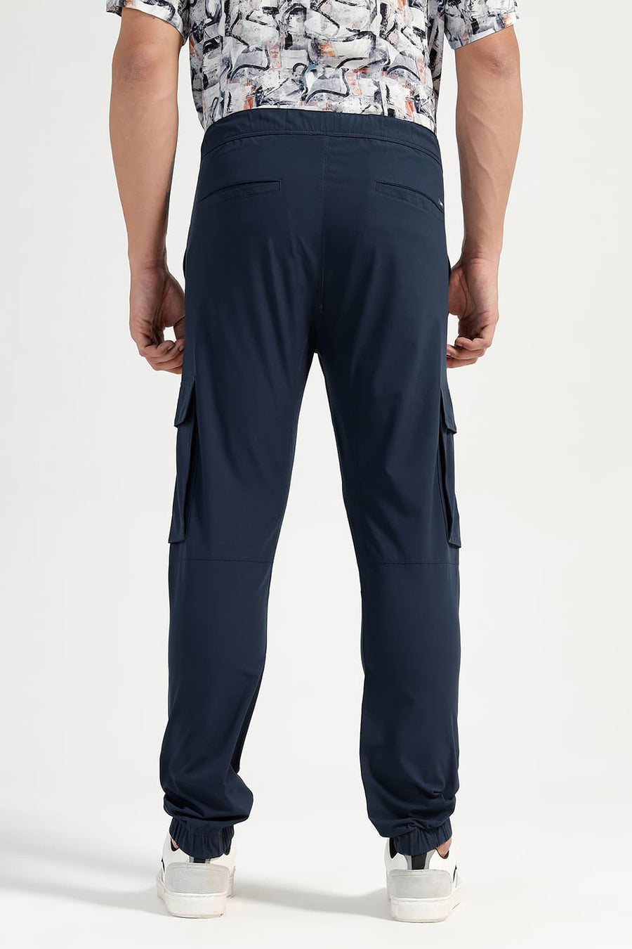 BASICS DRIFT FIT BLUE BERRY NAVY POLYESTER TROUSER
