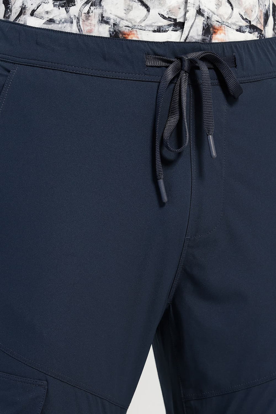BASICS DRIFT FIT BLUE BERRY NAVY POLYESTER TROUSER