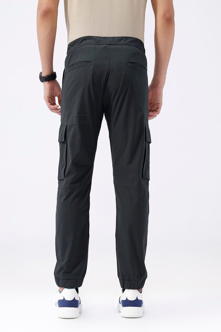 BASICS DRIFT FIT JET SET GREY POLYESTER TROUSER
