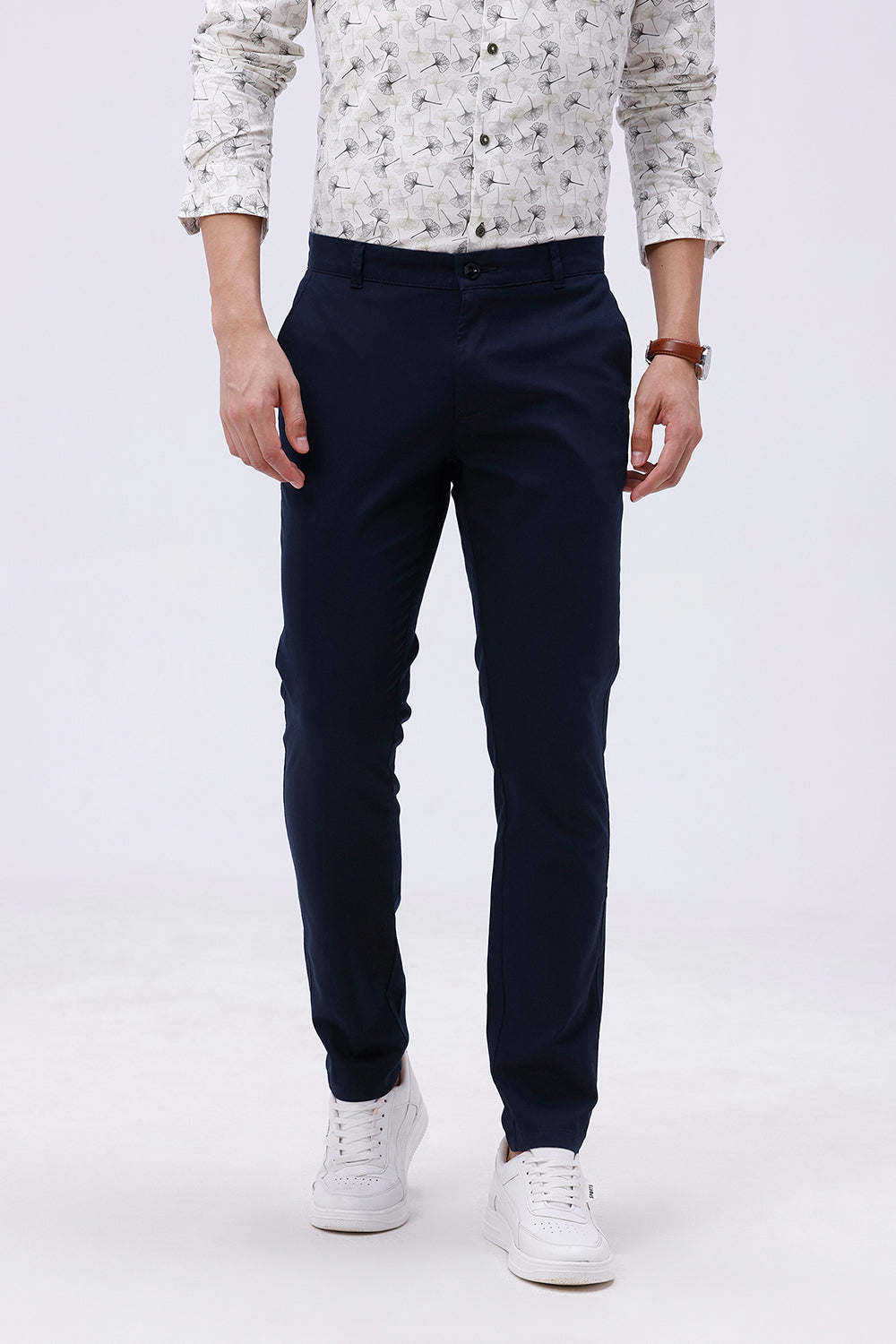 SKINNY FIT COTTON STRETCH TROUSER