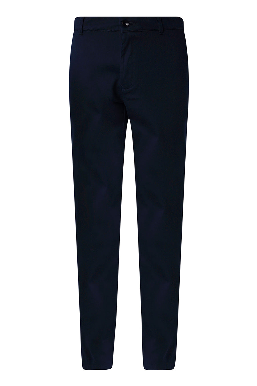 BASICS SKINNY FIT BLUBERRY NAVY COTTON STRETCH TROUSER