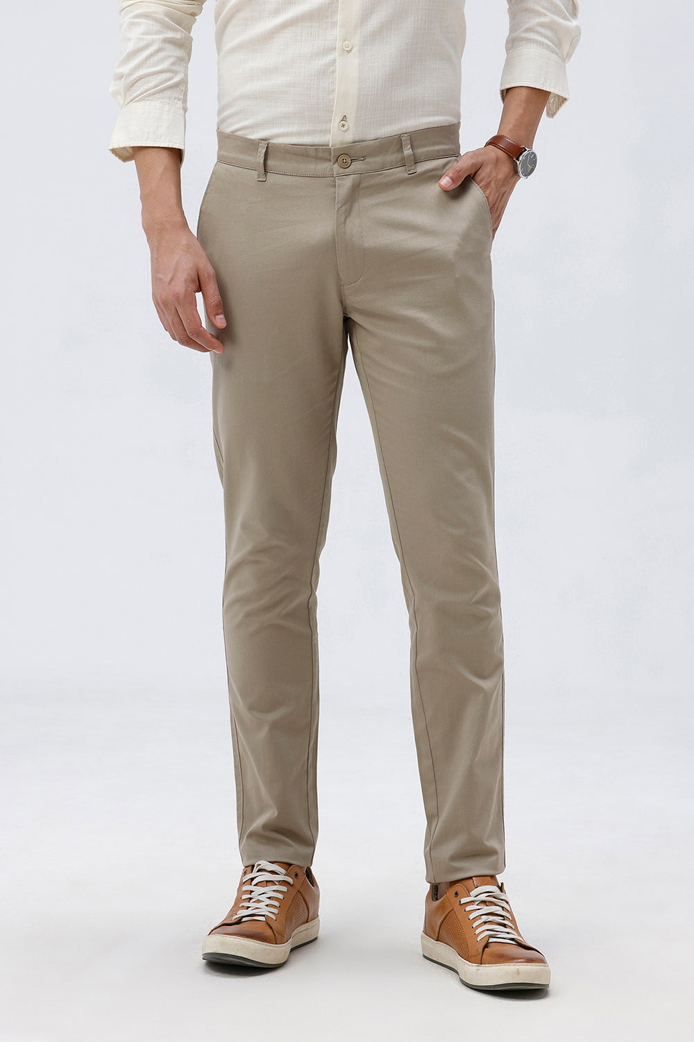 SKINNY FIT COTTON STRETCH TROUSER