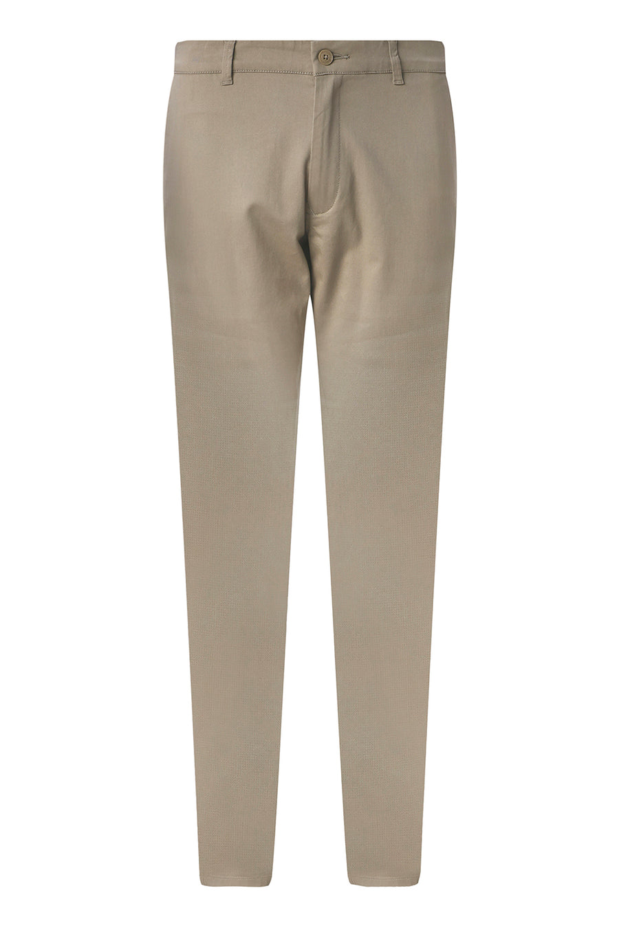 BASICS SKINNY FIT SILER SAGE KHAKI COTTON STRETCH TROUSER