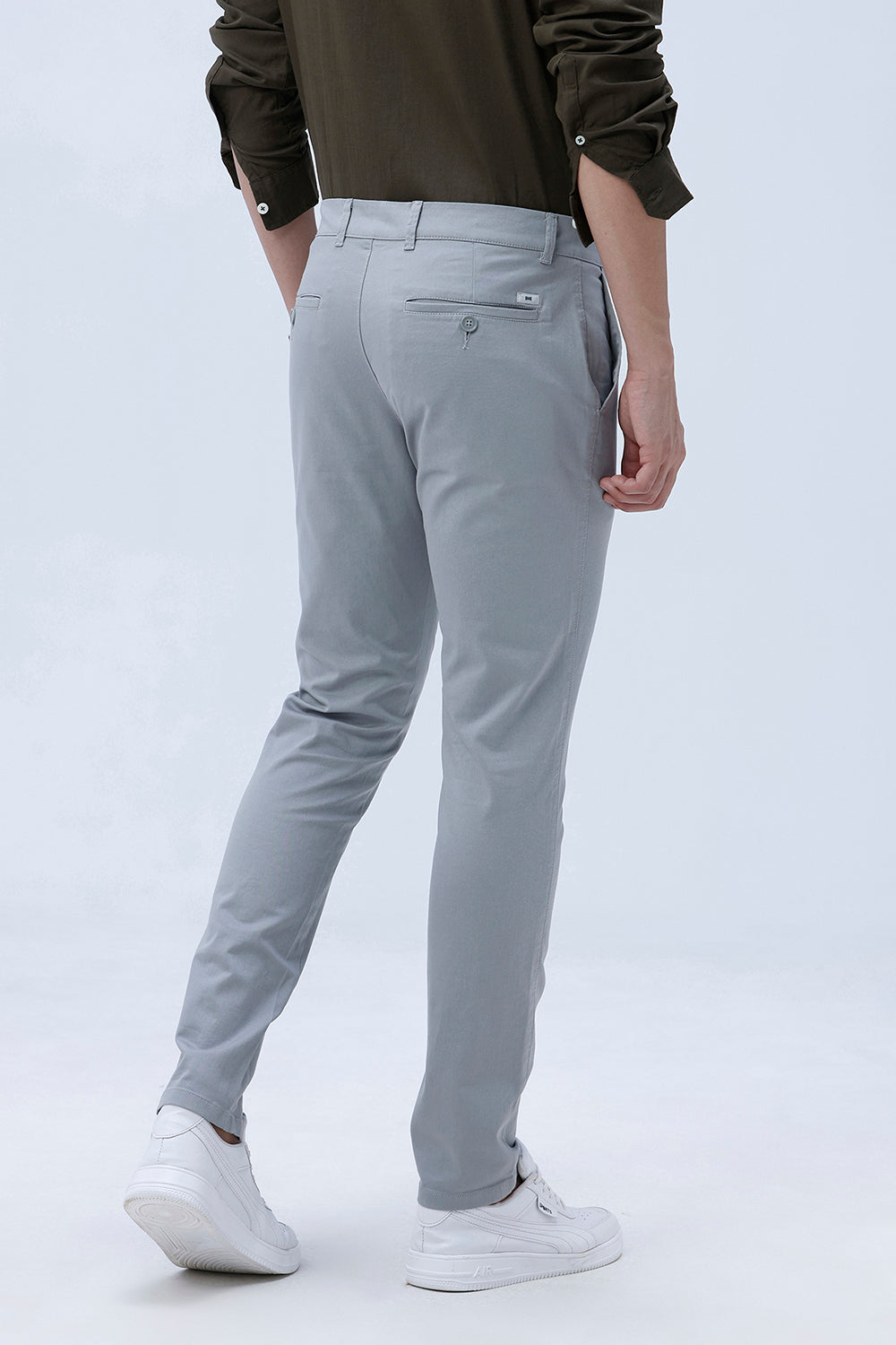 SKINNY FIT COTTON STRETCH TROUSER
