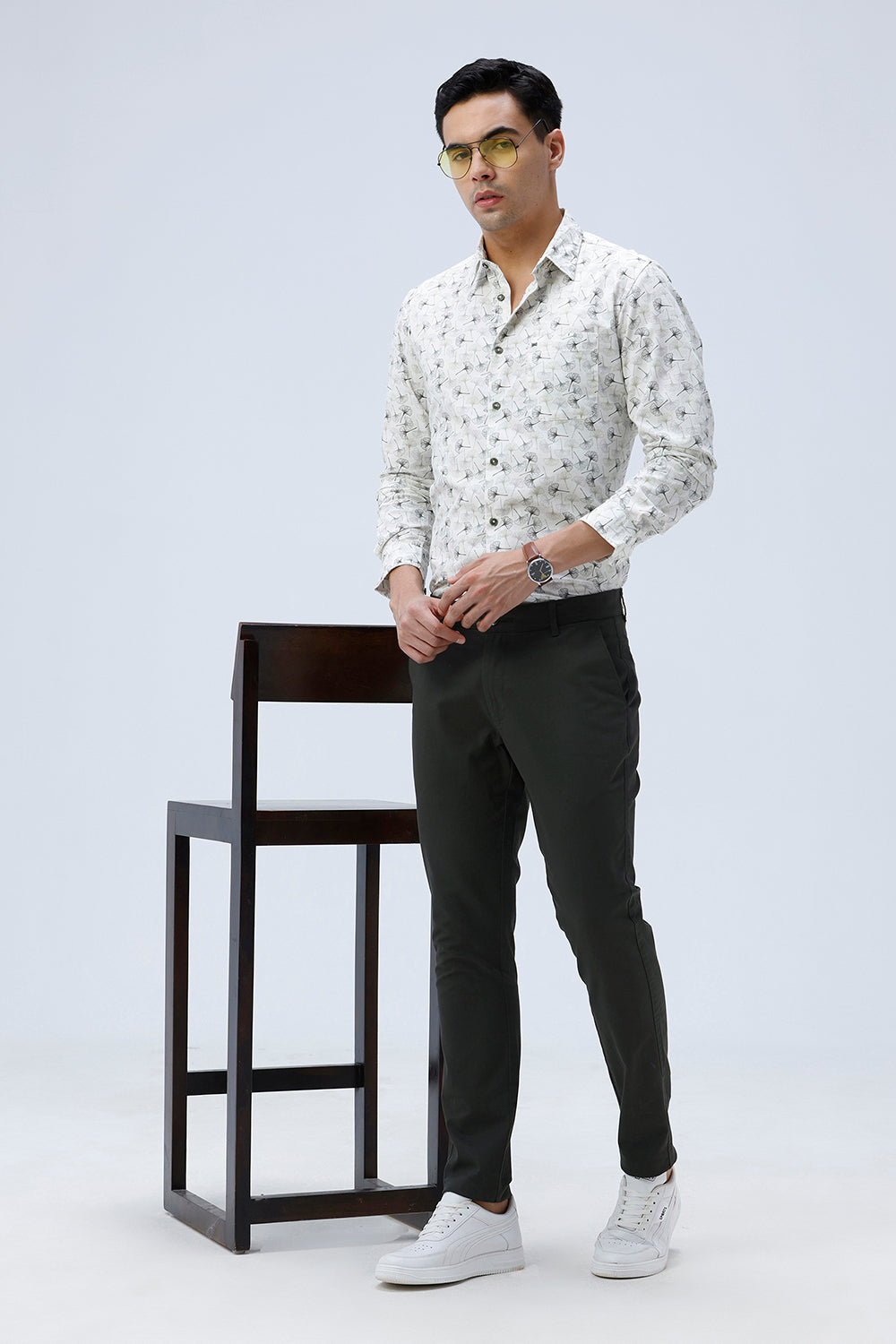 SKINNY FIT COTTON STRETCH TROUSER