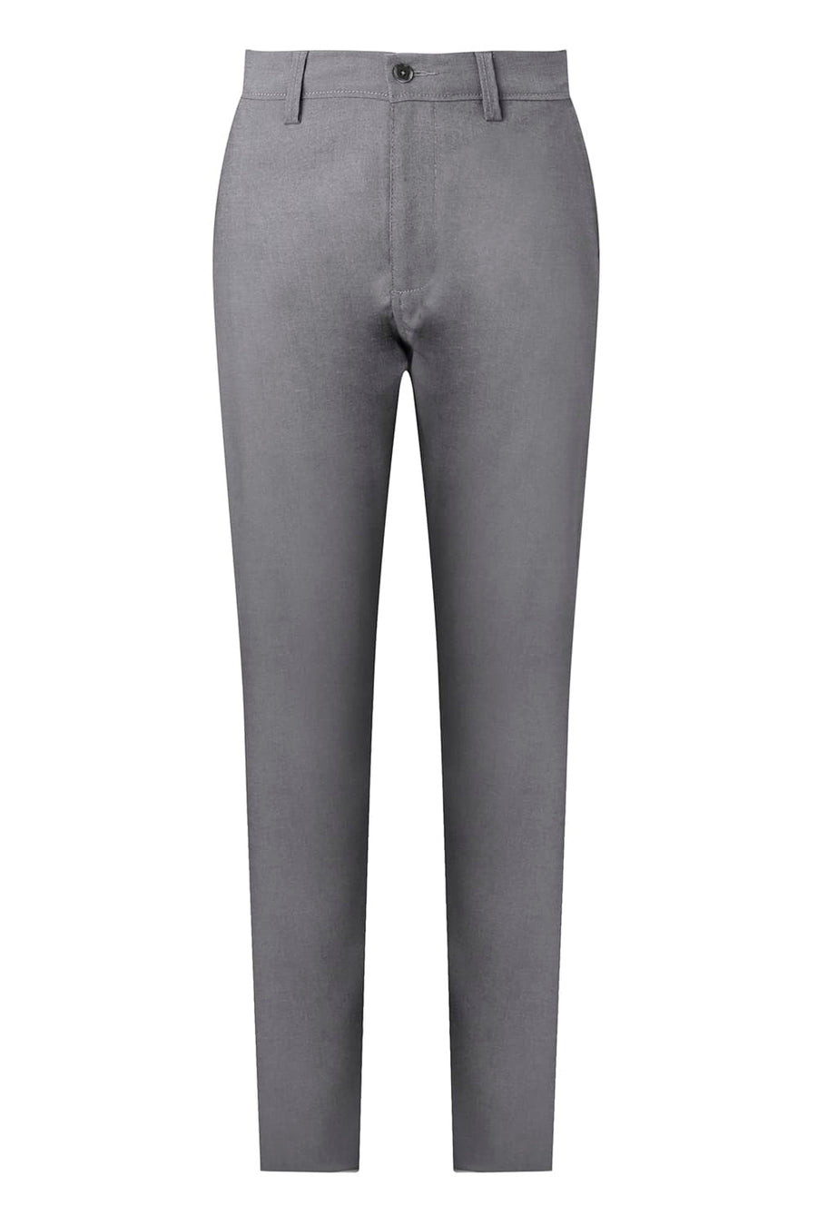 BASICS DRIFT FIT SILENT STORM GREY POLYESTER VISCOSE STRETCH STRUCTURE TROUSER