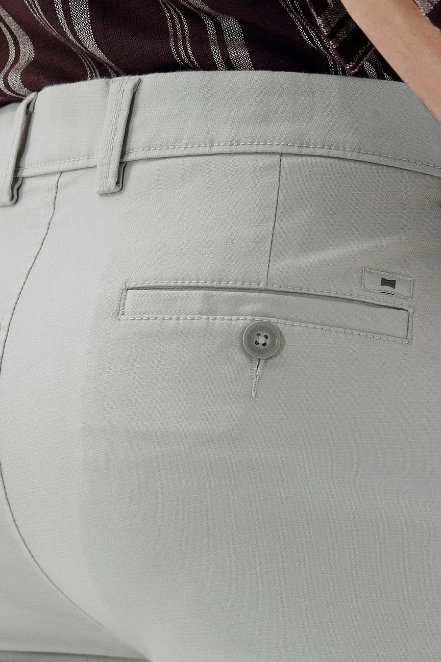BASICS TAPERED FIT  COTTON STRETCH STRUCTURE TROUSER