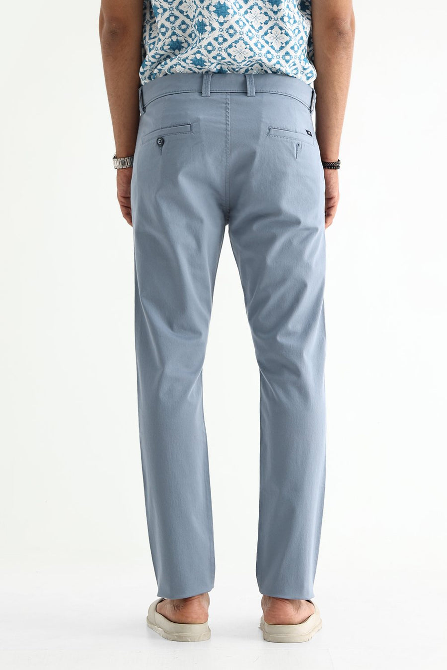 BASICS TAPERED FIT  COTTON STRETCH STRUCTURE TROUSER