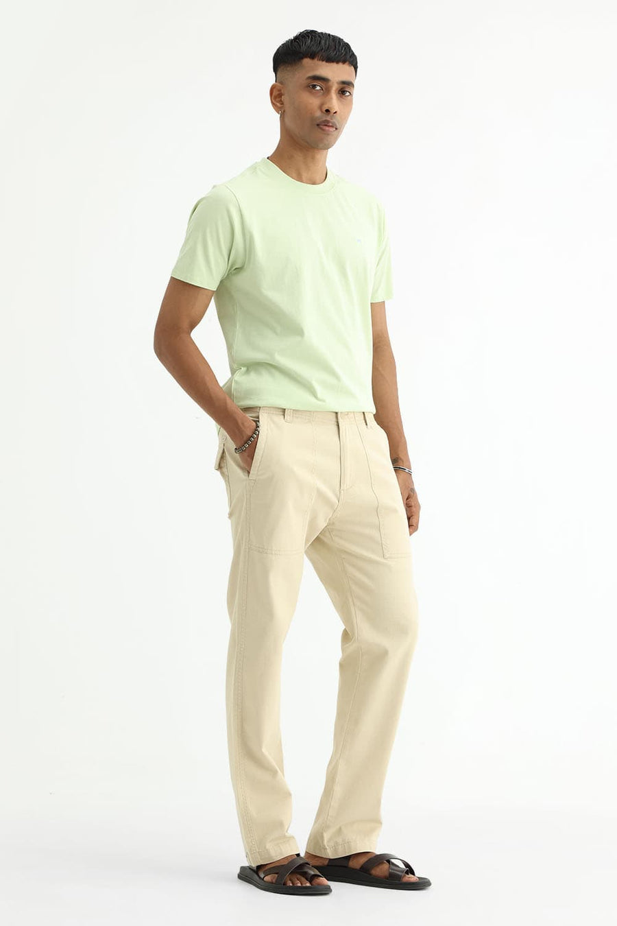 BASICS DRIFT FIT  COTTON STRUCTURE TROUSER
