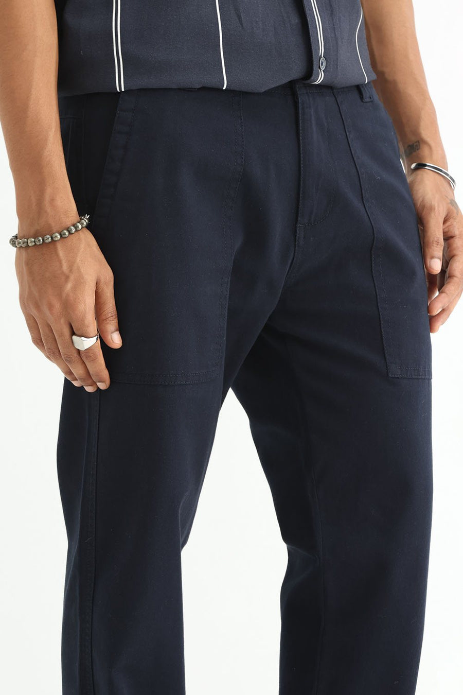 BASICS DRIFT FIT  COTTON STRUCTURE TROUSER
