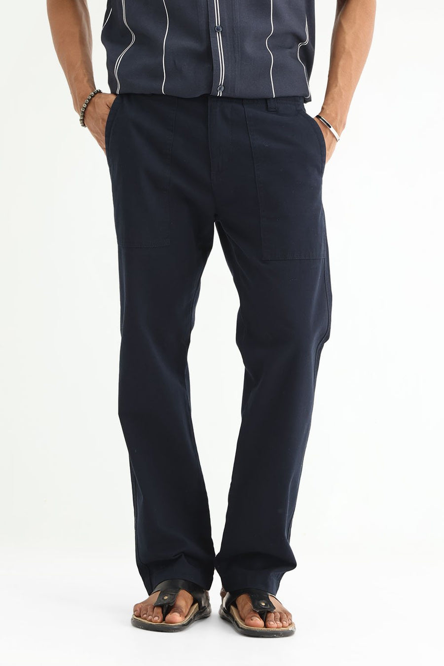 BASICS DRIFT FIT  COTTON STRUCTURE TROUSER