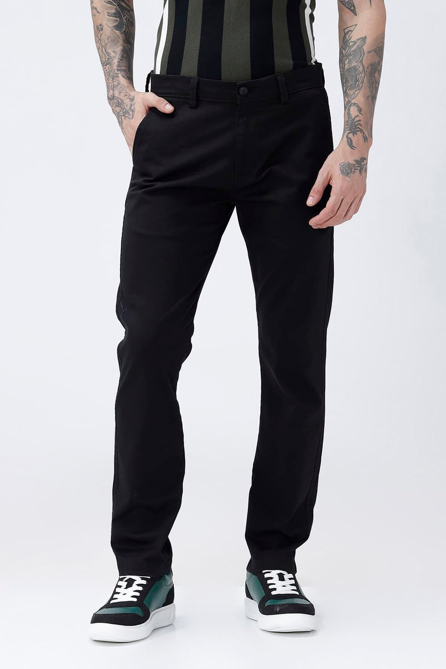 BASICS DRIFT FIT  COTTON STRUCTURE TROUSER