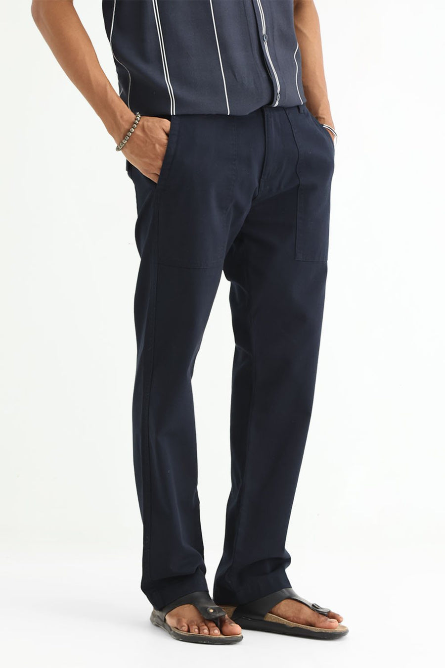 BASICS DRIFT FIT  COTTON STRUCTURE TROUSER