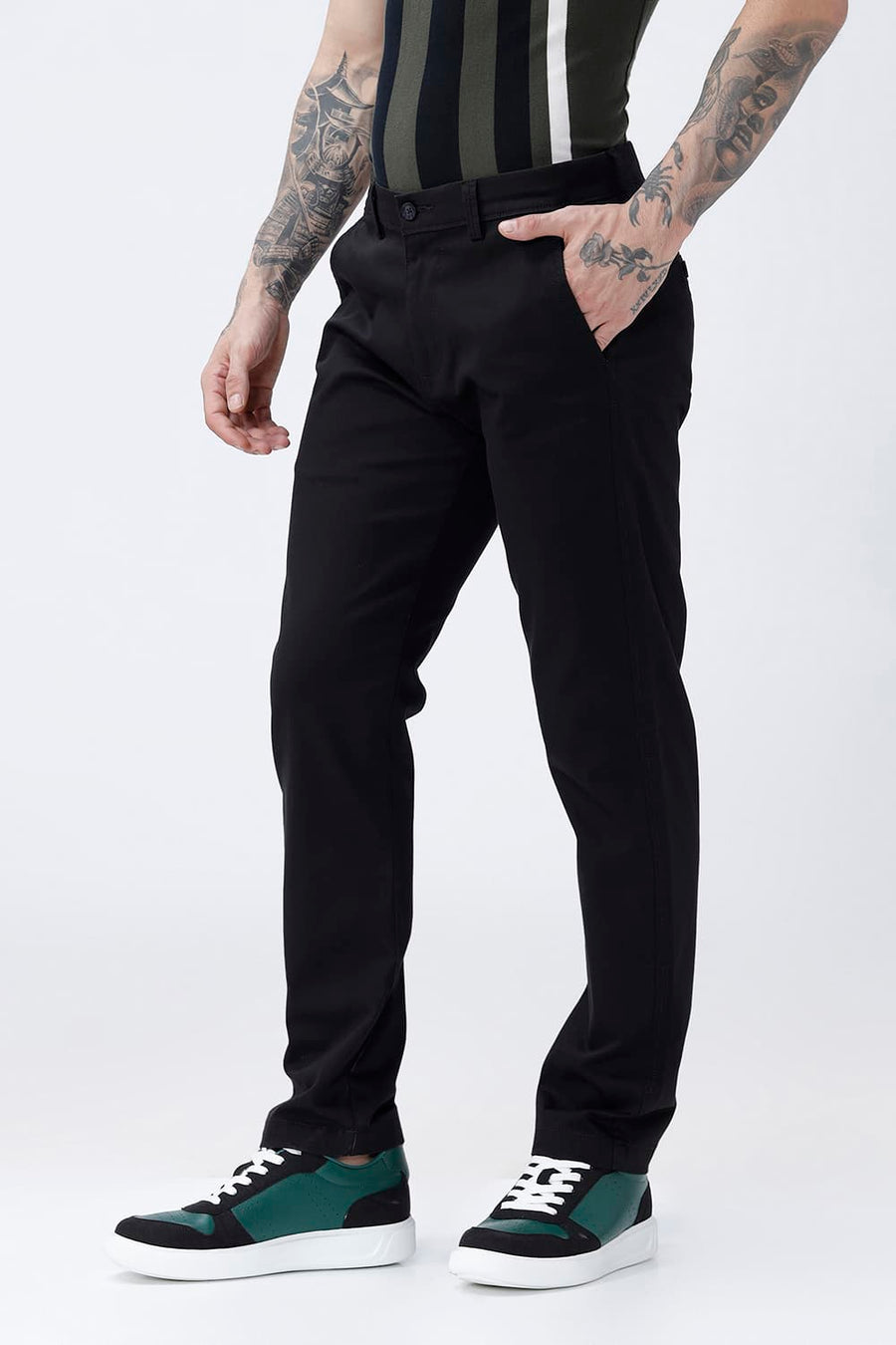 BASICS DRIFT FIT  COTTON STRUCTURE TROUSER