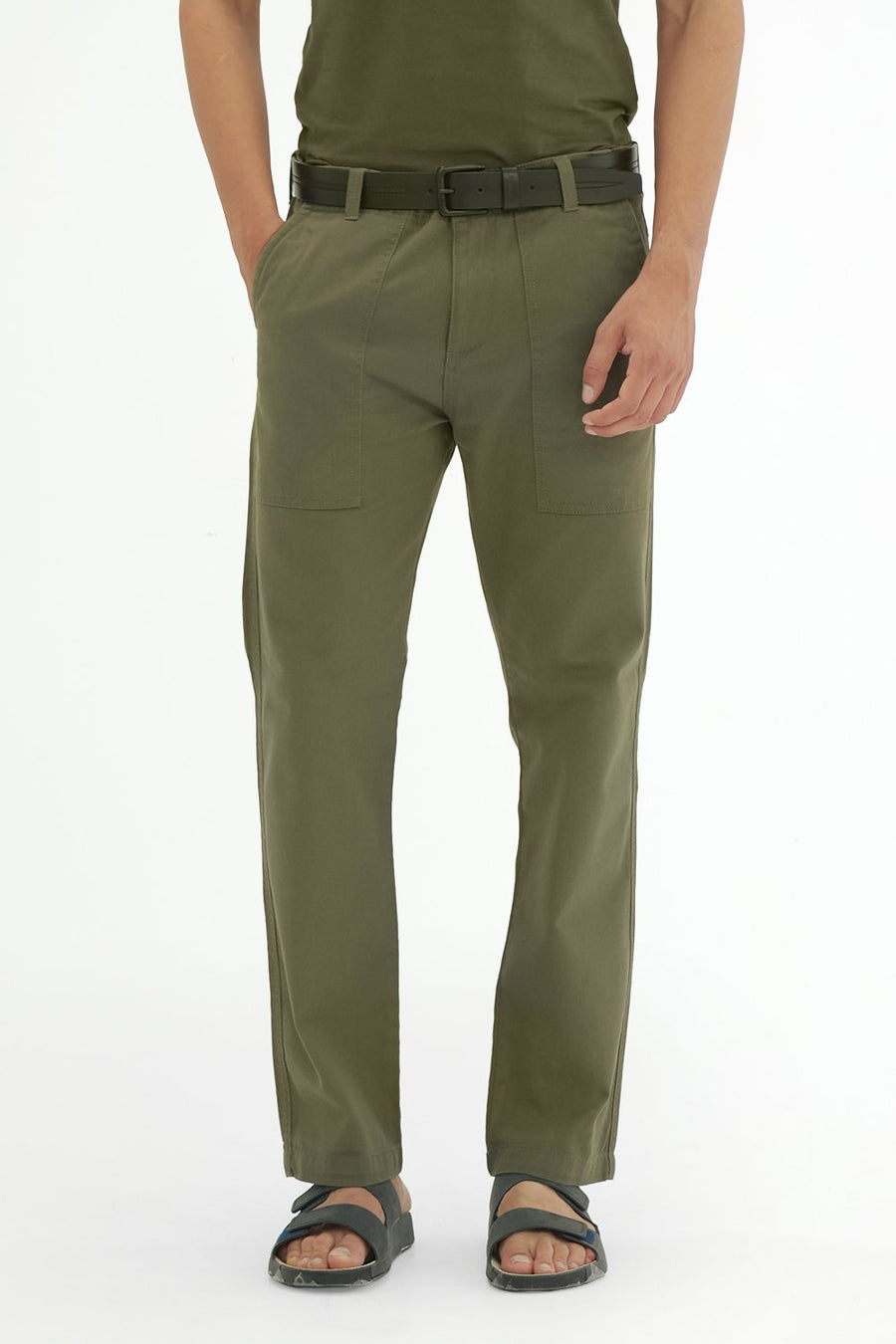 BASICS DRIFT FIT  COTTON STRUCTURE TROUSER