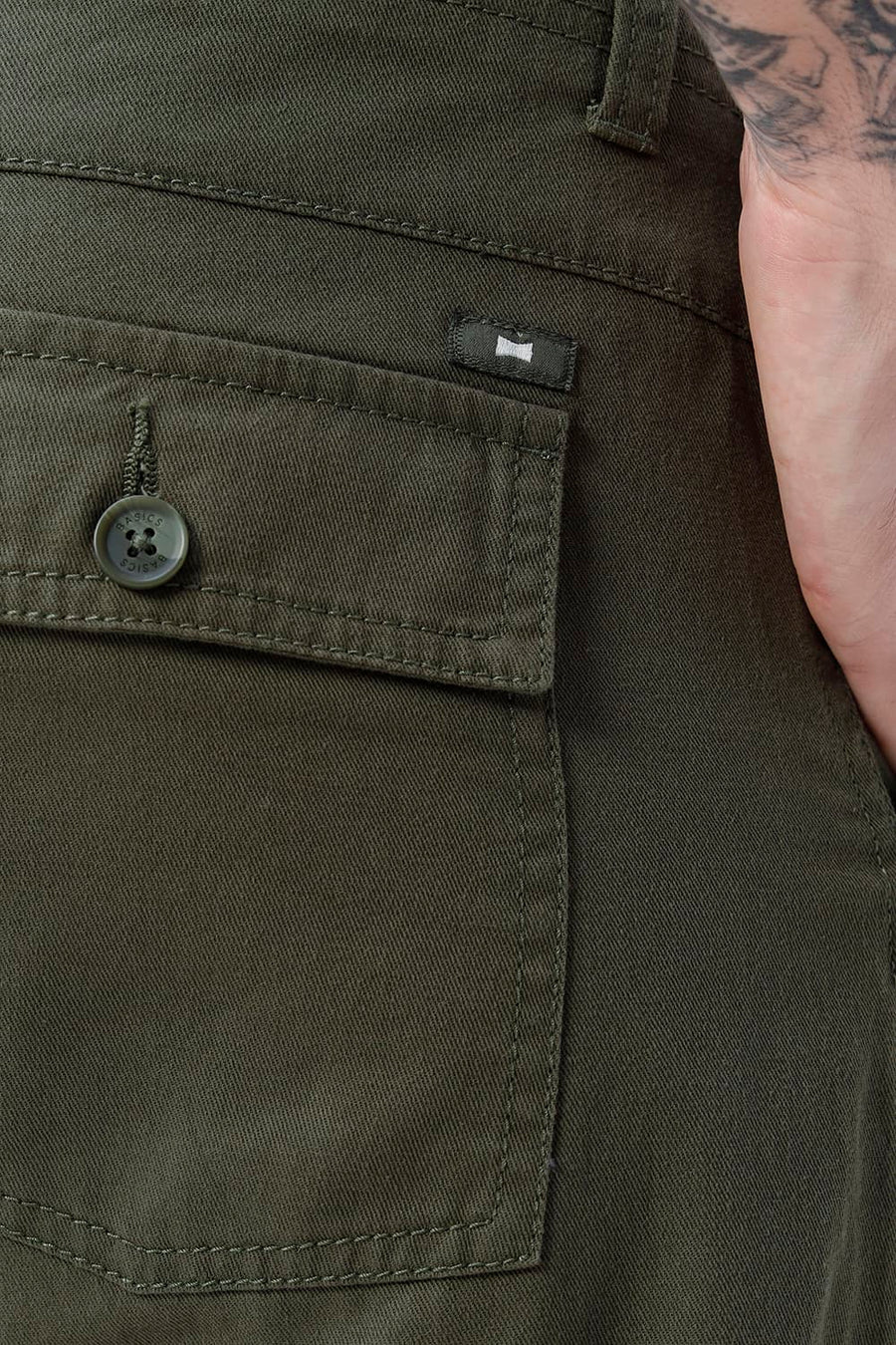 BASICS DRIFT FIT  COTTON STRUCTURE TROUSER