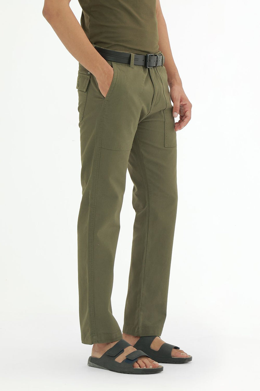 BASICS DRIFT FIT  COTTON STRUCTURE TROUSER