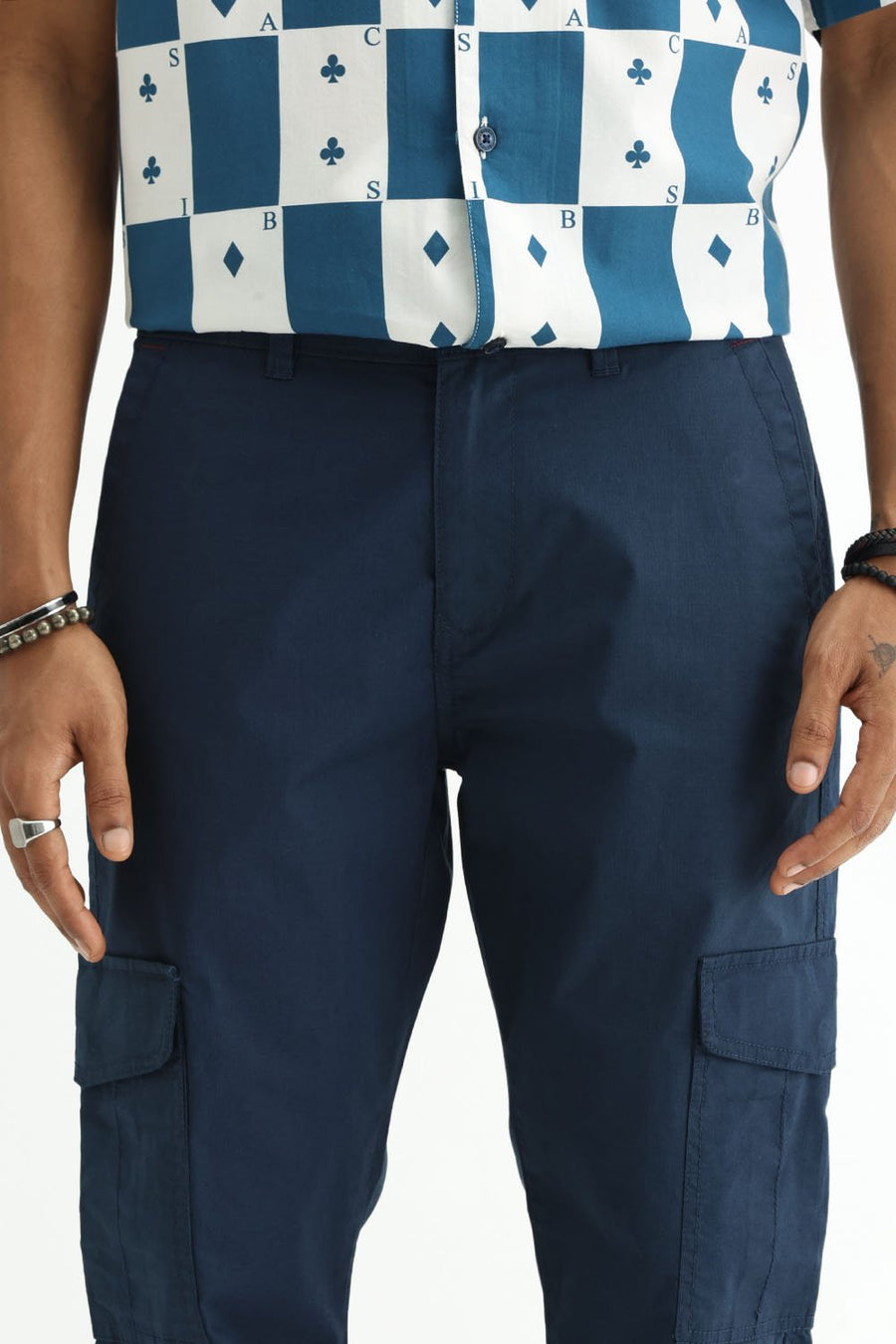 BASICS DRIFT FIT  COTTON STRETCH STRUCTURE TROUSER