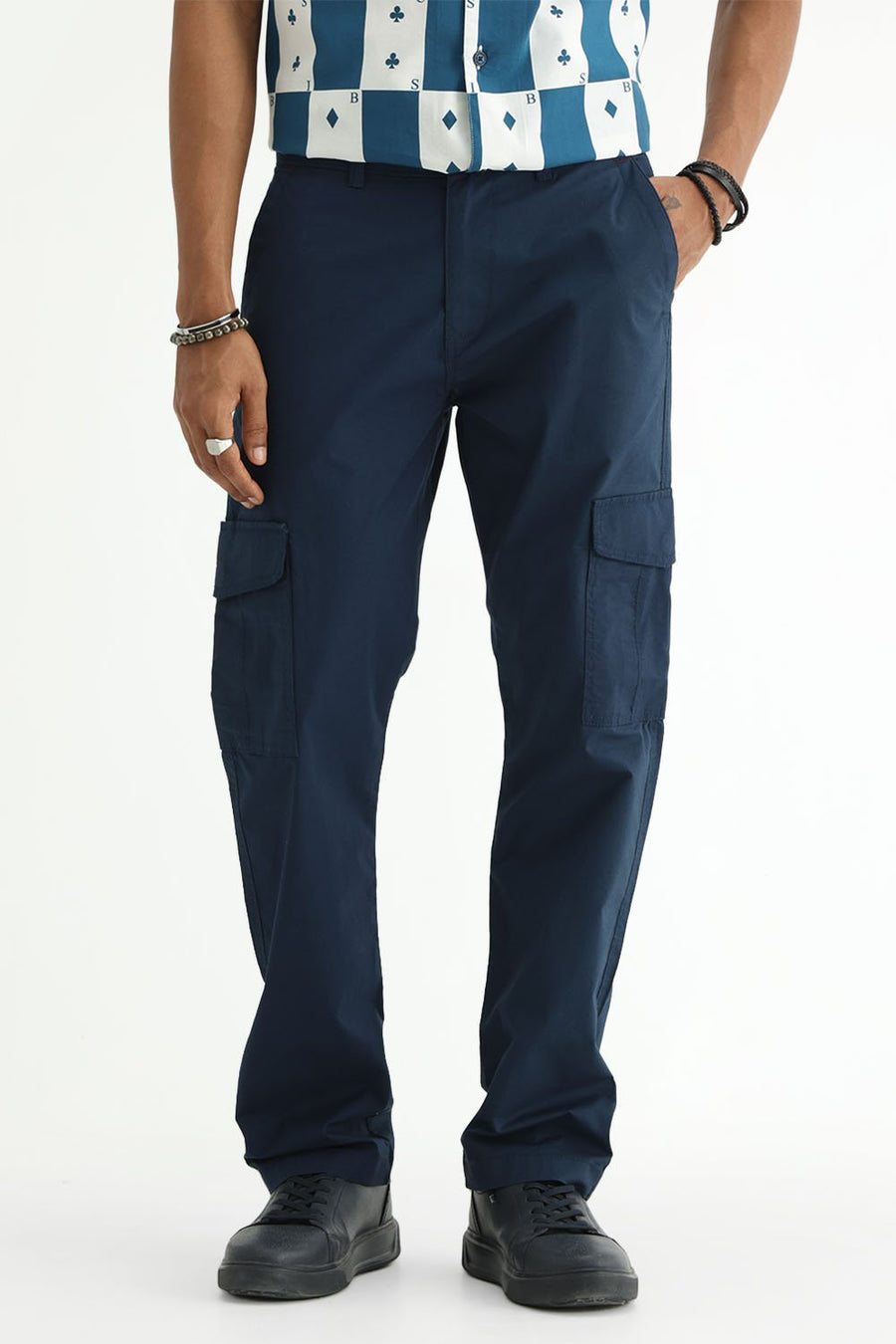 BASICS DRIFT FIT  COTTON STRETCH STRUCTURE TROUSER